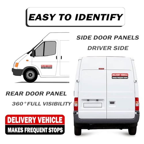 Image of Delivery Driver Car Magnet, Delivery Magnetic Car Door and Bumper Sign, High Reflective, Stronger Magnetic, Eye-Catching Design for Delivery.