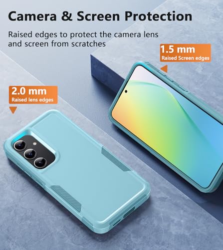 Image of FNTCASE for Samsung Galaxy S24 Case：Dual Layer Shockproof Protective Cell Phone Cover | Military Grade Drop Proof Protection | Hybrid Matte Textured Rugged Hard Cases - 2024, 6.2inch