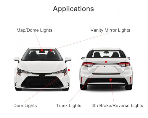 Kit de 9 luces LED interiores 6000K para Subaru BRZ/Toyota GR86 miniatura 3