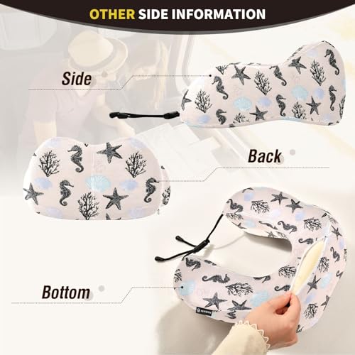 Almohada cervical de espuma viscoelástica multicolor miniatura 5