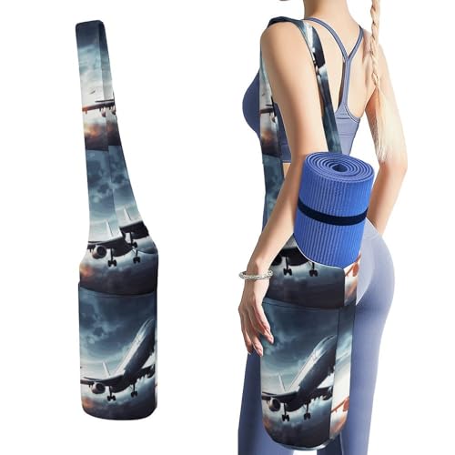 Sac pour tapis de yoga en toile avec sac humide pour séparer vos affaires