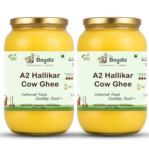 Image of The Bagdi's Organic A2 Hallikar Cow Ghee | Bilona Method | 100% Natural, Handmade (2L)