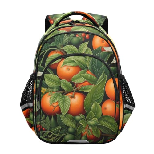 Cartable scolaire feuilles vertes pour sorties et école maternelle
