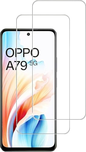 【2枚セット】適用 OPPO A79 5G ガラスフィルム フィルム 強化ガラス 指紋認証対応  ガラスカバー 極薄 高透過率 耐指紋 撥油性 2.5Dラウンドエッジ加工 硬度9H/高透過率/自動吸着【透明】スクリーン保護専用 適用 OPPO A79 5G ガラスフィルム