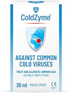 ColdZyme Mouth & Throat Spray (Not Nasal Spray) - Cold Virus Treatment & Symptom Relief - Use at First Signs of a Cold - Menthol Flavour 20ml