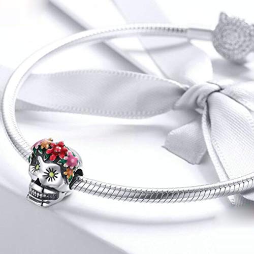 Abalorios de Halloween de calavera para pulseras de mujer en fiestas temáticas 2
