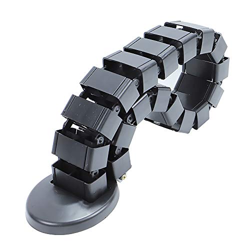 Gaine de rangement de câbles carrée noire au design durable et élégant