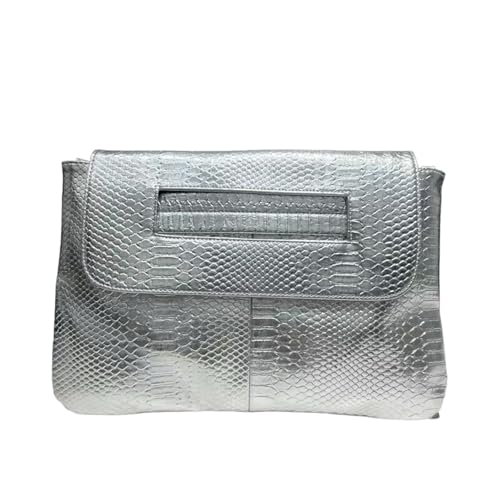 Image of Women Classic Crocodile Pattern Faux Leather Clutch Purse Oversized Female Shoulder Bag Messenger Handbag