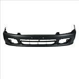 CarPartsDepot Front Bumper Cover Assembly Primed Black w/Signal Lamp Hole, 352-20737-10-PM HO1000176 04711S30A90ZZ