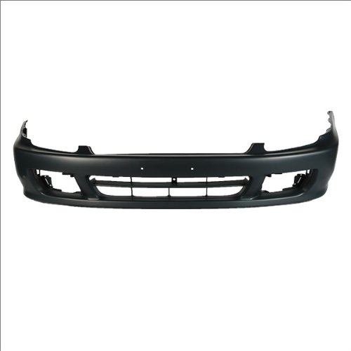 CarPartsDepot Front Bumper Cover Assembly Primed Black w/Signal Lamp Hole, 352-20737-10-PM HO1000176 04711S30A90ZZ