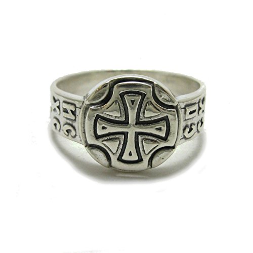 Bague en argent sterling Croix R001792, le cadeau idéal chargé d'histoire et de protection
