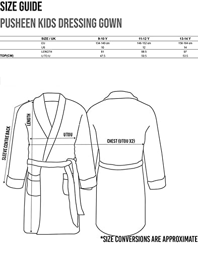 Pusheen Dressing Gown Girls Kids Pink OR Brown Cat Robe Fluffy Fleece2