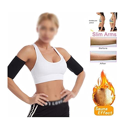 Yokbeer 2 Stuks Blauwe Dames Zweetarmbanden Trimmer, Compressie Zweetbanden Prestatie Mouwen, Sauna Zweetarm Shaper… - Image 3