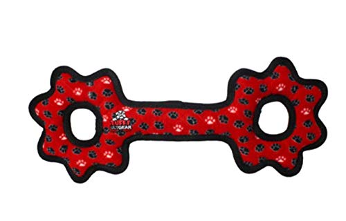 タフィーズ (Tuffy's) 世界一頑丈な犬のおもちゃ アルティメット タグオーギア (ジャンボサイズ) 61cm (61cm, レッド) [並行輸入品]