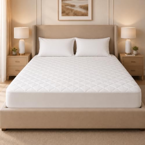 Moonlight Bedding King Size Mattress Protector - 30cm Deep Hotel Quality Mattress Cover Soft & Breathable Mattress Topper(150x200+30cm)