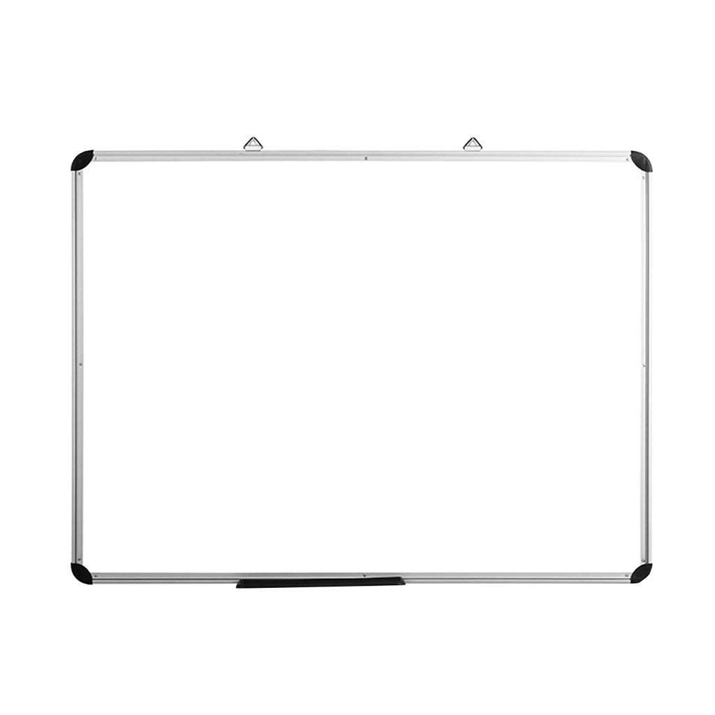 Magnetyczna tablica suchościeralna – dwustronna aluminiowa rama, gładka powierzchnia do pisania, idealna na spotkania i prezentacje biurowe, 60 x 90 cm, srebrna