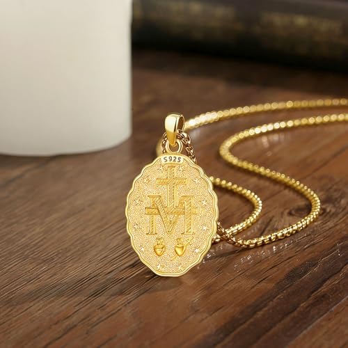 EUDORA Virgin Mary Necklace gift box
