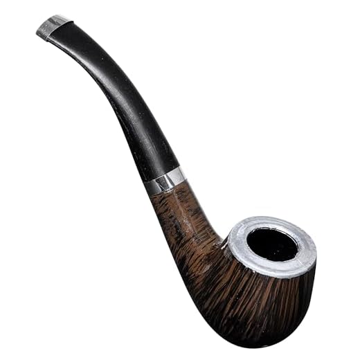 Widmann 8626P - Pipa falsa, 14,5 cm, marrón y negra, maniquí, pipa de tabaco, disfraz de detective, carnaval, fiesta del lema, Día de San Patricio