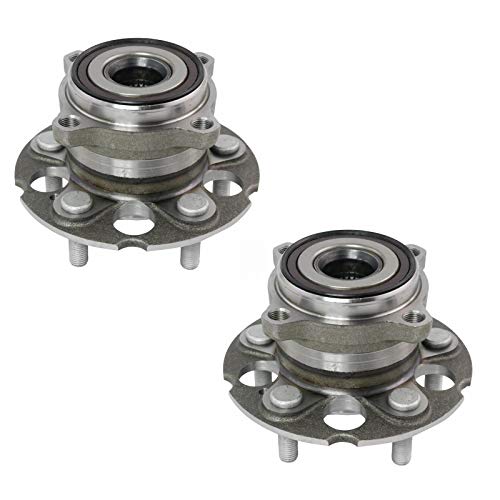 Image of TRQ Rear Left and Right Wheel Bearing and Hub Assembly Set 2 Piece Compatible with 2010-2011 Honda Accord Crosstour AWD 2012-2015 Crosstour AWD
