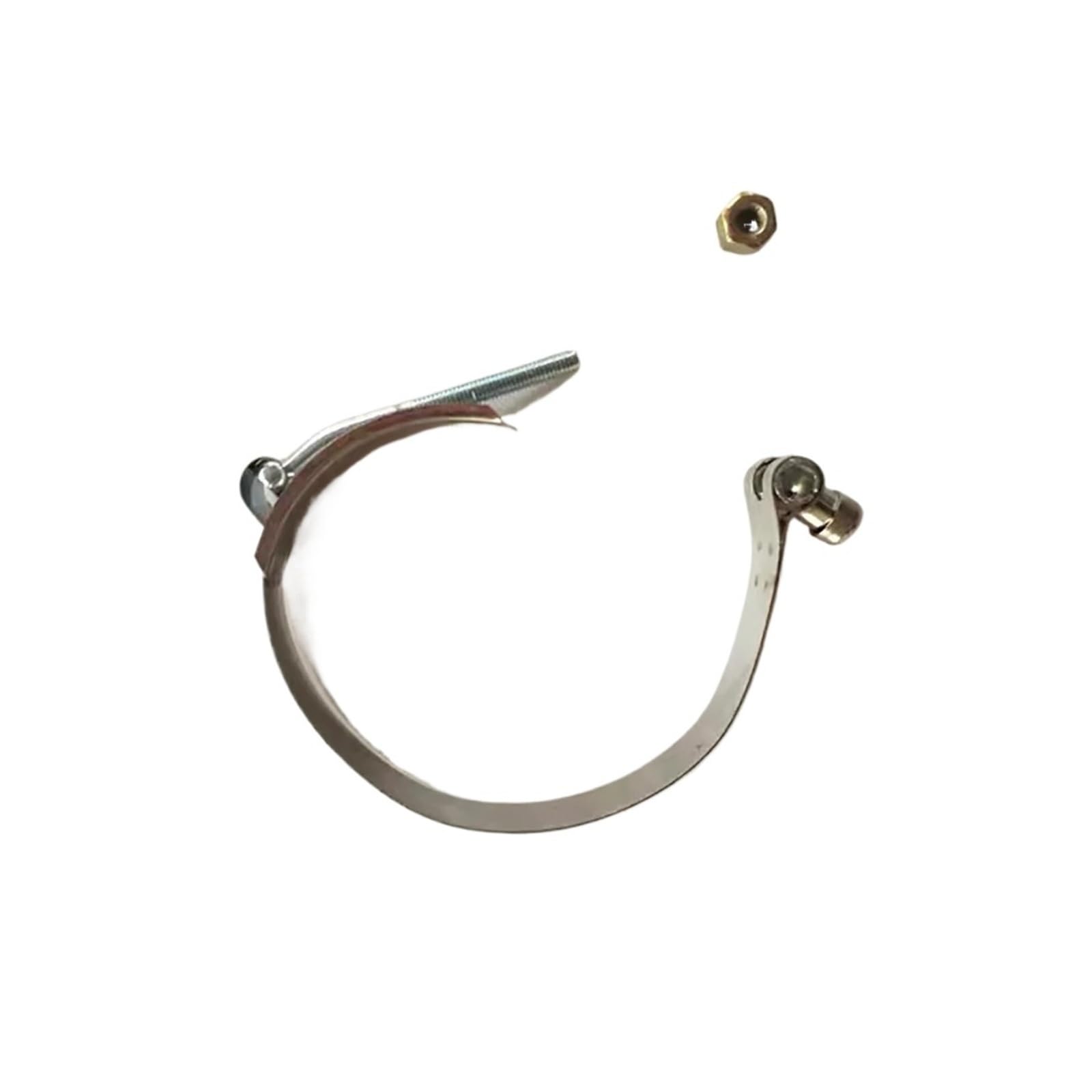 Abrazadera de manguera de acero inoxidable de alta resistencia en forma de T, tuerca de tubo de conducto de ventilación reforzada y agarre ID38mm-180mm(ID140 rubber hose,10pcs)