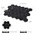 Adolif Black Marble Mosaic Tile, Honed, Nero Marquina Marble Tile for Shower Kitchen Wall Bathroom Floor, 2 Inch Hexagon, 5 Sheet