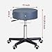 Master Massage Glider Ergonomic Round Swivel Adjustable Rolling Hydraulic Stool in Royal Blue Barber Dental Chair for Therapist, Clinic, Tattoo, Spas, Beauty, Lash, Salons, Home, Studio, Office