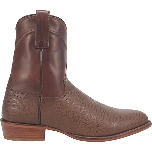 Image of Dingo Jackson Mens Lizard Print Zip Boots DI328-BRN