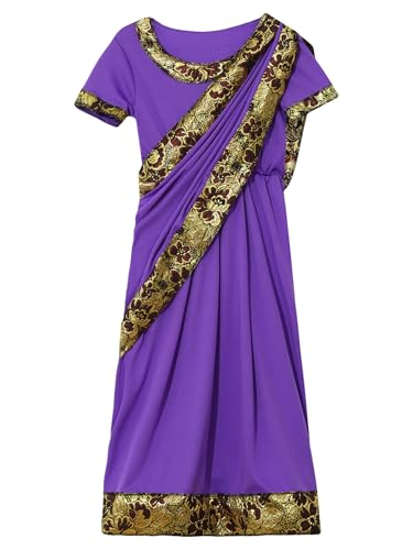 Disfraz Sari India para Niñas Bollywood Tradicional miniatura 3
