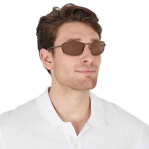 Image of Oakley Sunglasses for Men - OO4141 Whisker Oval Sunglasses PRIZM Lenses