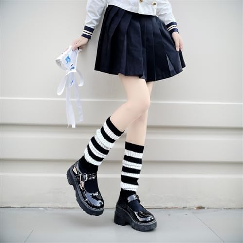 Image of Goth Leg Warmers Women Japanese Gothic Y2k Harajuku Grunge Emo Punk 80s