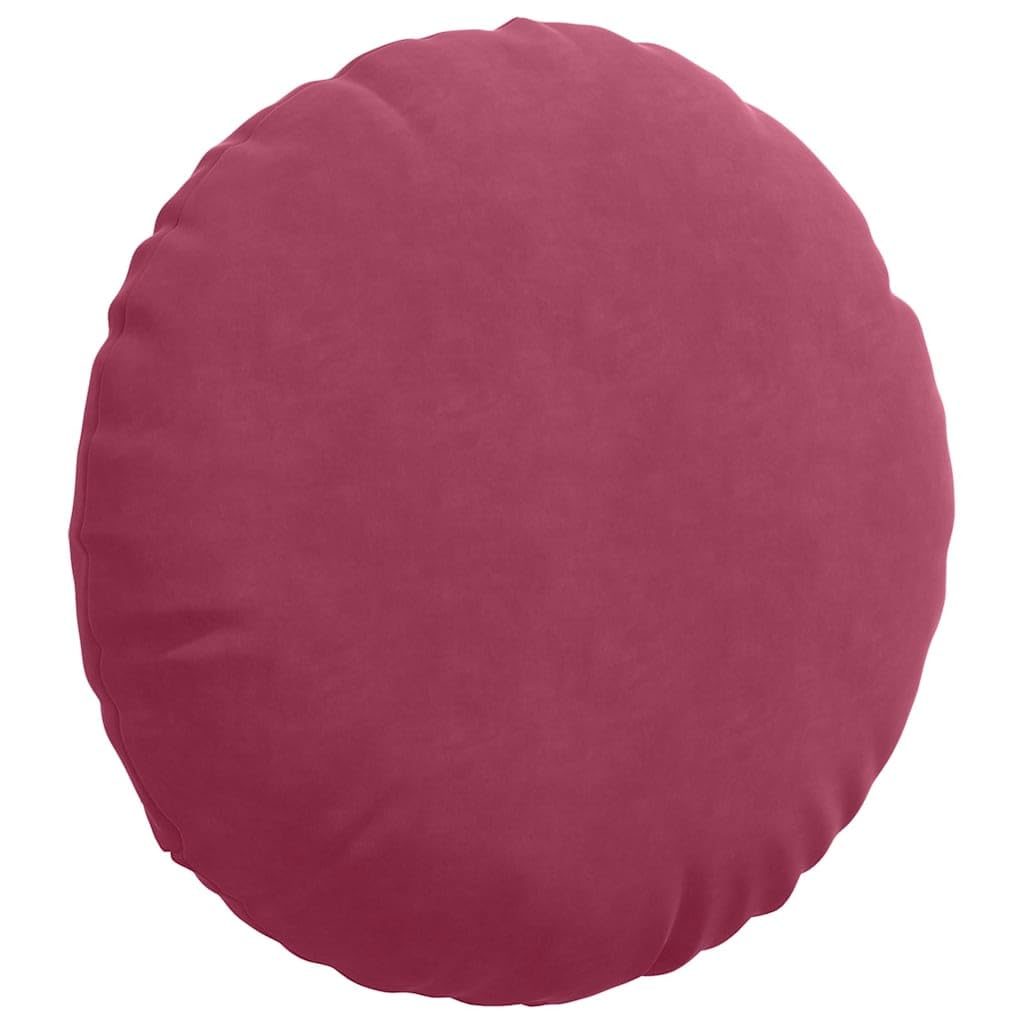 Juego de 2 cojines para el suelo con relleno de poliéster, para salón y oficina, 80 x 80 x 29 cm, color rojo vino