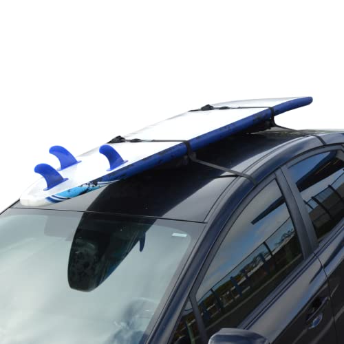 Universal Sup Surf Rack For Cars | Paddle Board Soft Rack For Surf Kayak And Paddleboards With Scratch Resistant Buckles (19") #TOP4