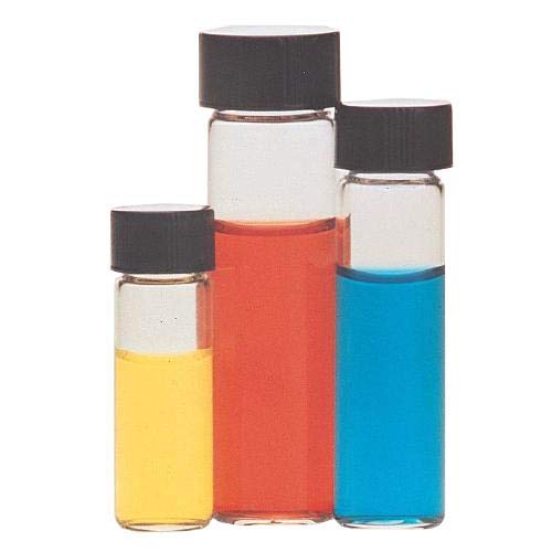Wheaton Science Products 224885 Clear Borosilicate Glass Sample Vial in Lab File with 15"-425" Phenolic Rubber-Lined Screw Cap, 12 mL Capacity, 19 mm Diameter x 38 mm Height (Pack of 144)