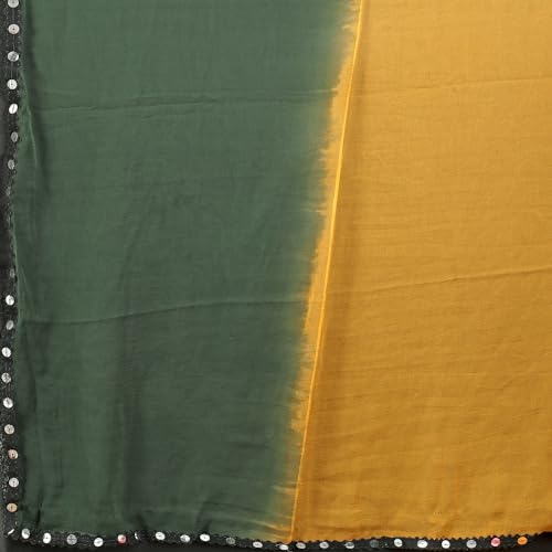 Image of JULEE Women's Chiffon Hand Printed Beutiful (70-30) Half-Half sarees blouse piece PRIME
