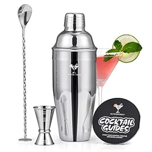 Cocktail Shaker, KITESSENSU 24oz Drink Shaker with...