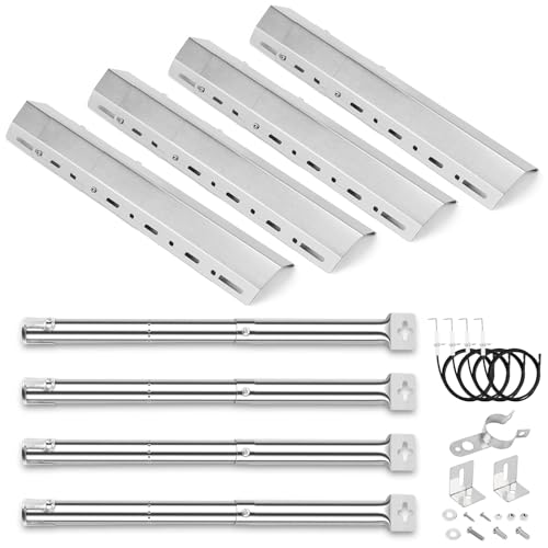 GFTIME Universal 31 à 44 CM brûleur et 30 à 72 CM Plaque chauffante pour Char-Broil, Landmann, Barbecook Siesta, Rösle Vision, Outback Spectrum, Campingaz,...