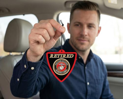 Image of Elektroplate Retired US Marine Corps Car Air Freshener 6-Pack