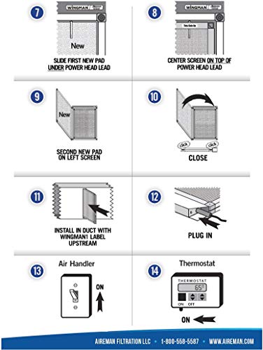 Image of 14x30x1 Electronic Air Filter Replacement Pads - 4 Changes