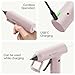 Tilswall Cordless Hot Glue Gun, Fast Preheating with 2000mAh Built-in Battery Hot Melt Glue Gun, 20 Premium Glue Sticks, Mini Glue Gun Ideal for Crafts, DIY Gift, Repairs Pink