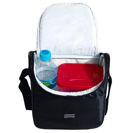 Mochila Térmica Lancheira Preta 4 Litros Bolsa 3 em 1 Alimentação Saudável BT37P