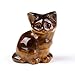 Sahoottie Katzen Deko Tigerauge Katze Figur Braune Kristalle Steine Katzenfigur Tigerauge Deko Figuren Geschenke für Katzenliebhaber Katze Geschenk Dekoration für Zuhause