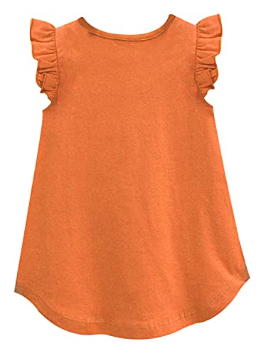 Image of A.T.U.N. (All Things UBER Nice) Girl's Polyester Regular Fit Solid Round Neck Knee Length Regular Top