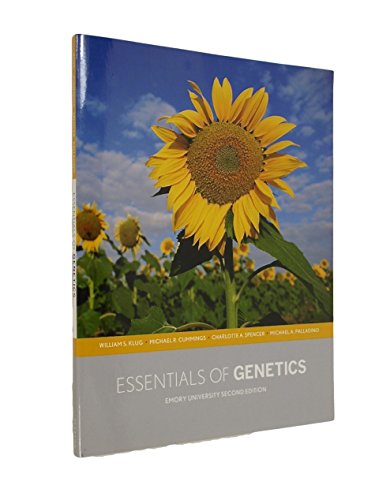 Title: ESSENTIALS OF GENETICS >CUSTOM 1256139815 Book Cover