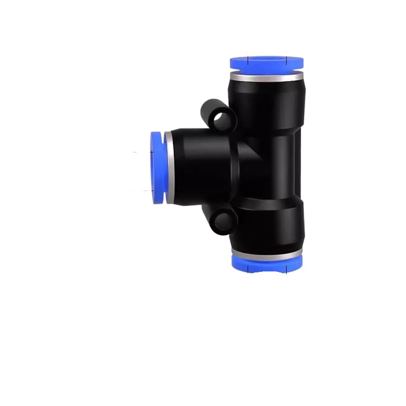 TaoHHU Conectores de aire de PE, conexión neumática rápida de 4 mm, 6 mm, 8 mm, 10 mm y 12 mm, conector de tubo de manguera de agua de plástico de 3 vías, 20/100 unidades(PE-16,100 PCS)