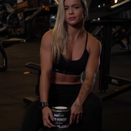 Suplemento Em Pó Ftw Diabo Verde Pre Treino Pre Workout 300g Sabor Cereja Ice