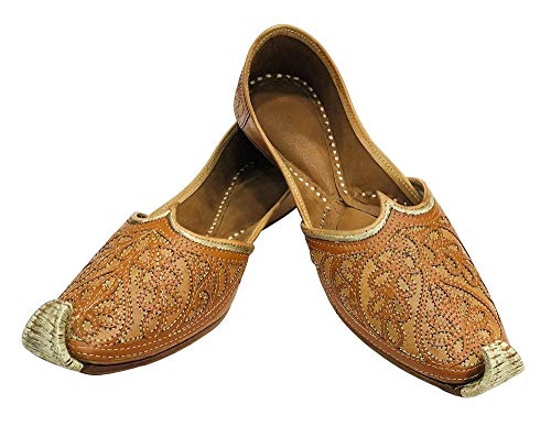 Stop n Style Punjabi Tan Jutti for Men's Khussa Shoes Indian Mojari Pakistani Ethnic2