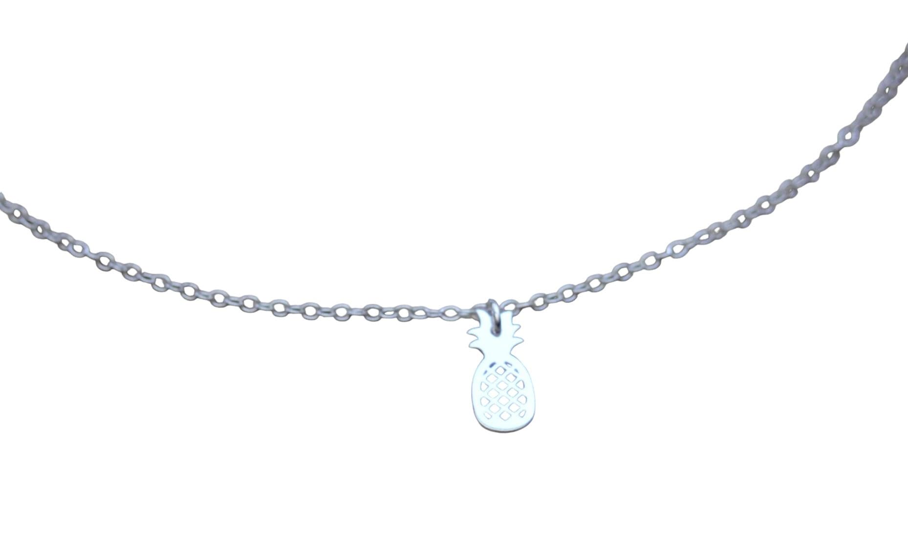 Collier argent massif ananas, le cadeau idéal symbolisant l'hospitalité - 7