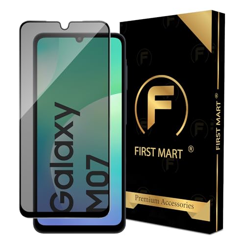 Image of FIRST MART Privacy Tempered Glass for Samsung Galaxy M07, F70E, M17E & F07 | Anti-Spy Screen Protector, Edge-to-Edge 9H Scratch Protection, Case-Friendly, Bubble-Free | Pack of 1