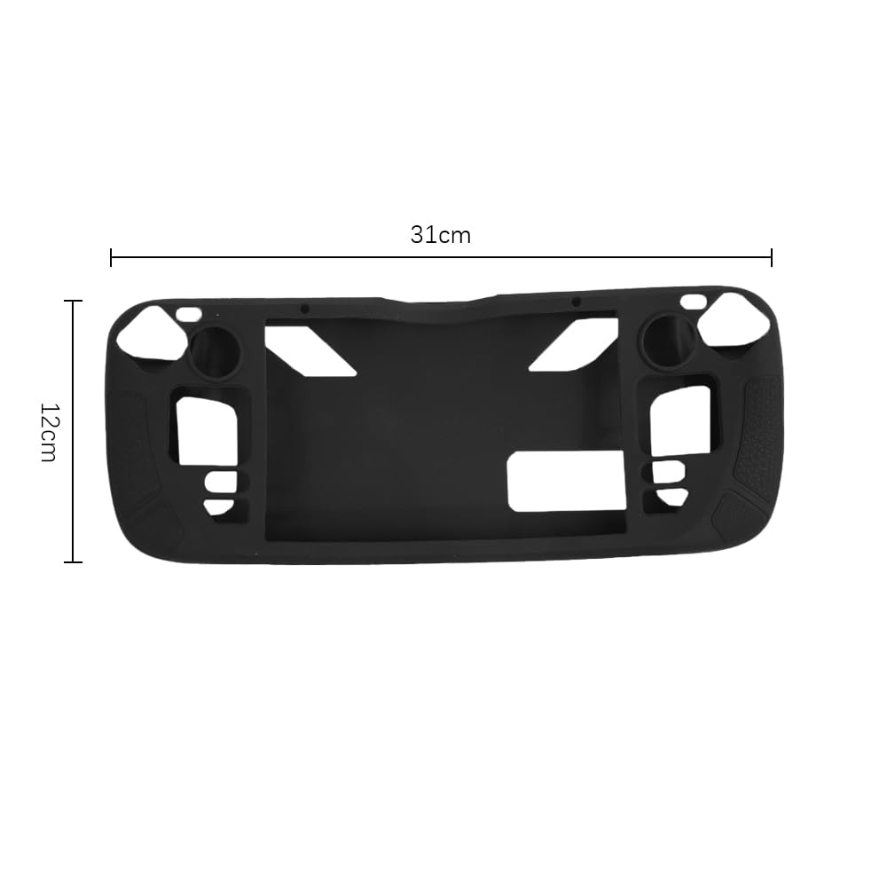 Custodia in Silicone per Steam Deck Host con Supporto, Custodia Protettiva in Silicone a Copertura Totale per palmare, Accessori per apparecchiature di Gioco