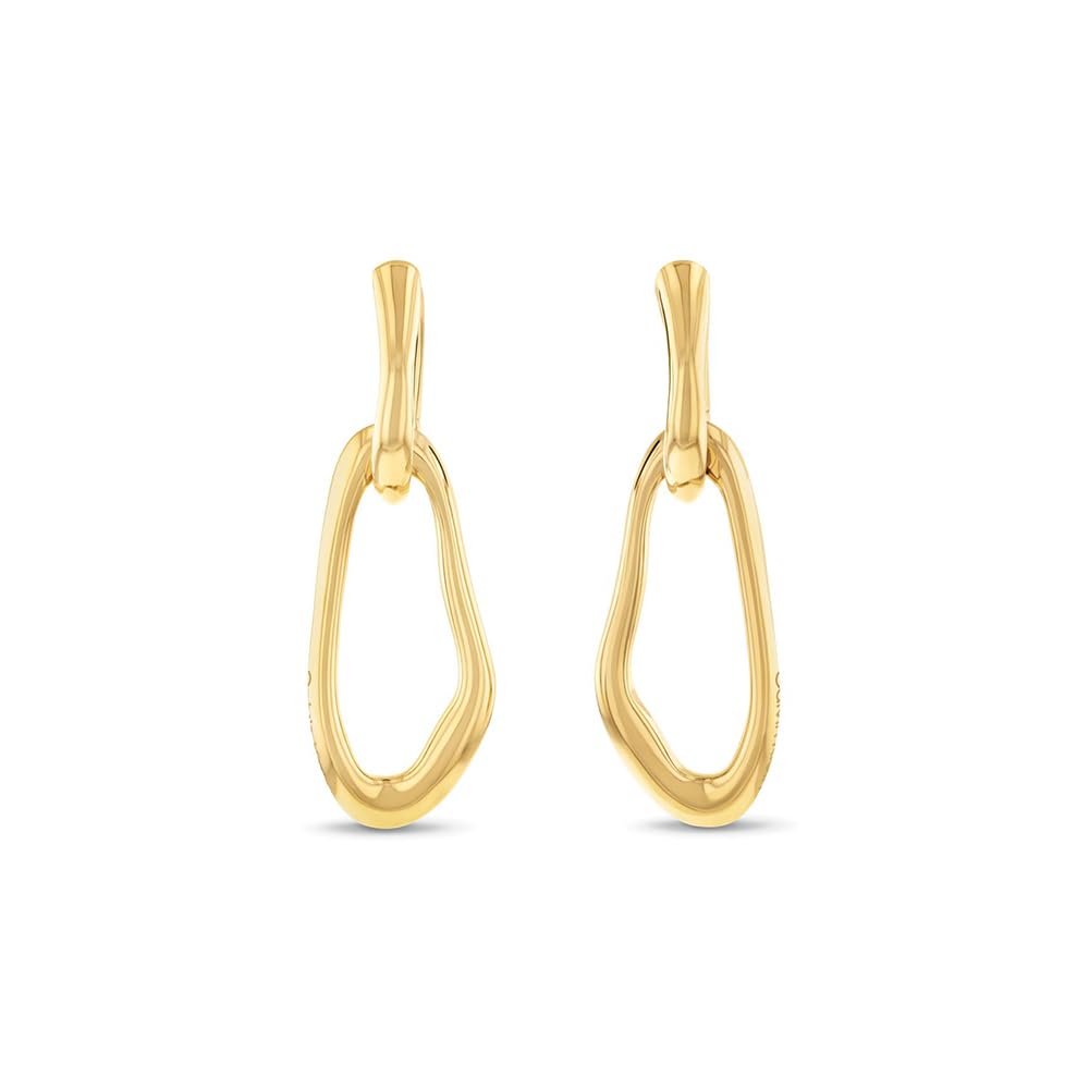 Calvin Klein Hängende Ohrringe für Damen Kollektion CK STATEMENT LINKS aus Edelstahl – Erhältlich in Silber oder Gold